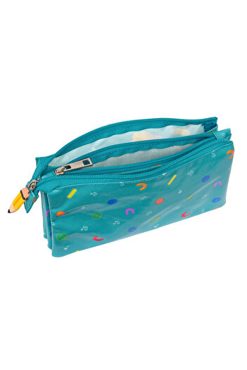 Cocomelon Triple Carry-all Back to class Light Blue (22 x 12 x 3 cm)