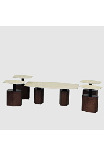 Tasamem Dafia 5-piece ceramic table set