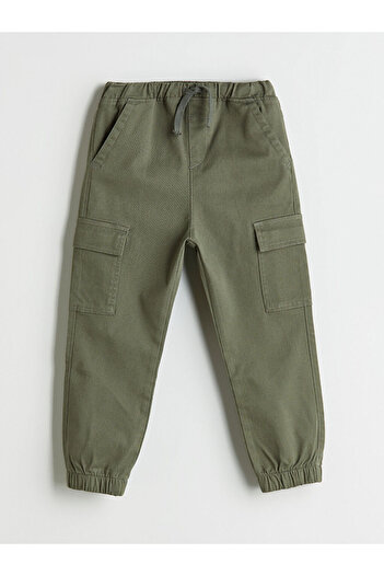 LC Waikiki Timeless Recommendations from Timeless Store |   Boys' Cargo Jogger Pants with Elastic Waistband