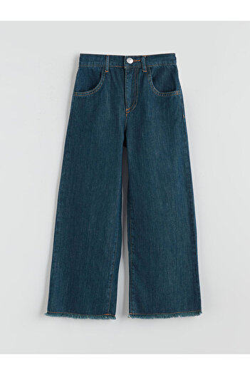 LC Waikiki Girl's Jeans Pants with Adjustable Elastic Waist