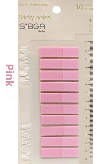 sibga tasarım Transparent Pink Color Postit Post-It Post It. Book Marker Bookmark Postit Sticker Note Paper 200 Sheets