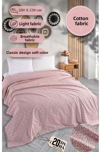 MODALİN Double Printed Pique Bedspread Daisy 200X230 cm
