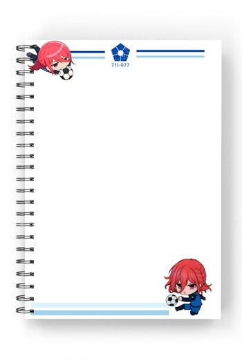 nihonwosekai Blue Lock Anime A5 Size Notebook 2 Pcs 50 Sheets Chigiri Hyoma