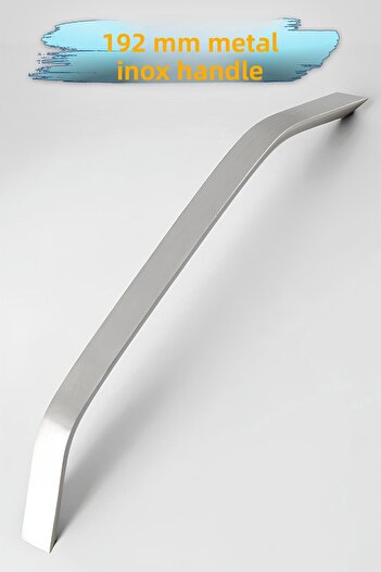 Badem10 Inox Furniture Handle 192 mm Şahin Metal Cabinet Furniture Drawer Kitchen Cabinet Door Handles Handle