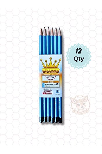 Fatih Gold Pencil Blue (12 Pieces)