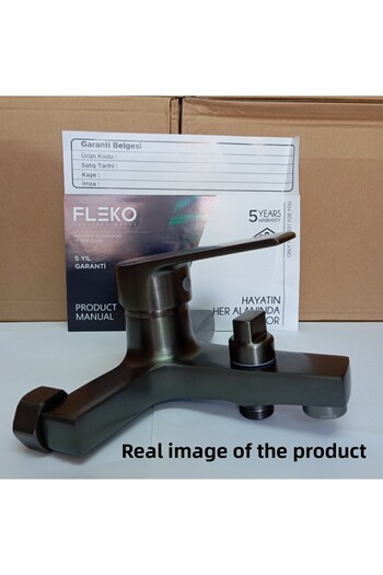 KAVİTİCARET Anthracite Gray Kitchen Sink Faucet