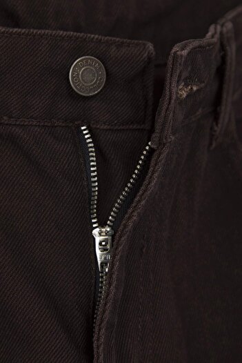 Trendyol Collection Braune Baggy Weite Jeans HoseTMNAW24JE00027