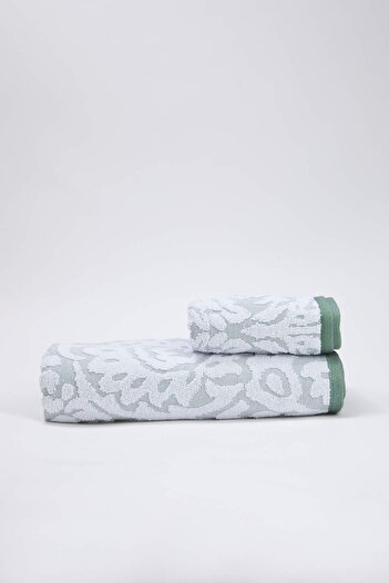 TRENDYOLMİLLA HOME 2-Piece Jacquard Boho Face 50X70Cm & Bath 70X140Cm Towel Set Tphaw26Hvl00000