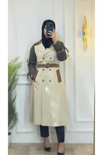 Tebrikler tekstil Women's Summer Fashionable and New Trench Coat Model M9064