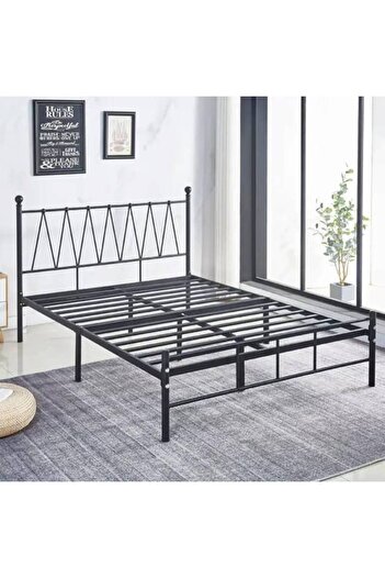 Al Saada Home Iron Bed Frame - White 90 X 190cm