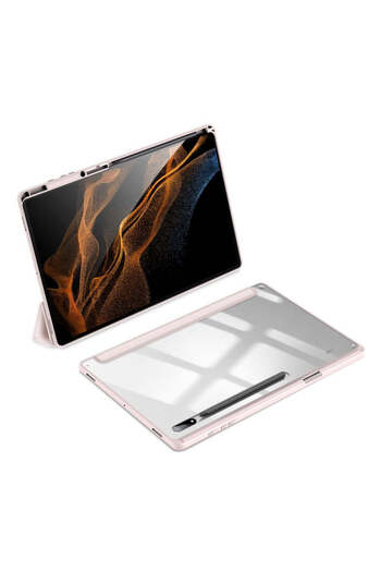 SIGLOO Premium Case for Samsung Galaxy Tab S8 Plus S7 FE S7 Plus 12.4 inches with Smart Pen Holder Pink