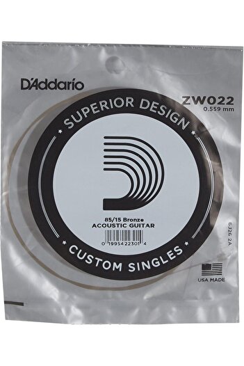 Daddario Zw022 Acoustic Guitar Single String 022 Left (g) String