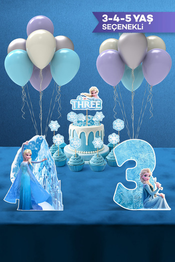 Hey Parti Mini Frozen Elsa Birthday Party Set (3-5 Years)