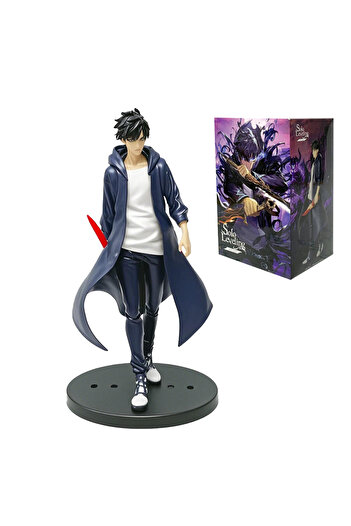 Miniso A2-With Box In Stock Solo Leveling (Anime Version) Figure -Sung Jinwoo Action Figure 21cm PVC Collec