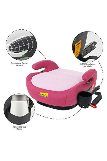 Jovikids Ohho+ I-Size ISOFIX Booster Seat for Kids (125-150cm, 4-12 Years), Group 2/3, ECE R129 Cert