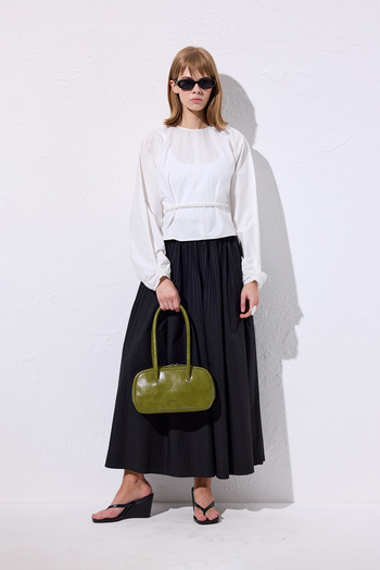 Manuka Pilified Wide Skirt Black
