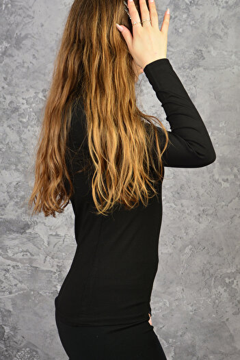 İDOL MODA Combed Cotton Half Fisherman Long Sleeve Body