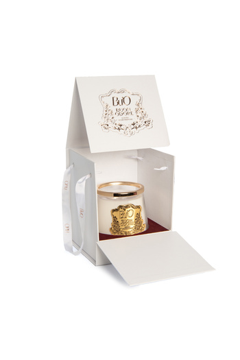 BUON ODORE GOLD PİRİNÇ DETAYLI CAM MUM  1 LT
