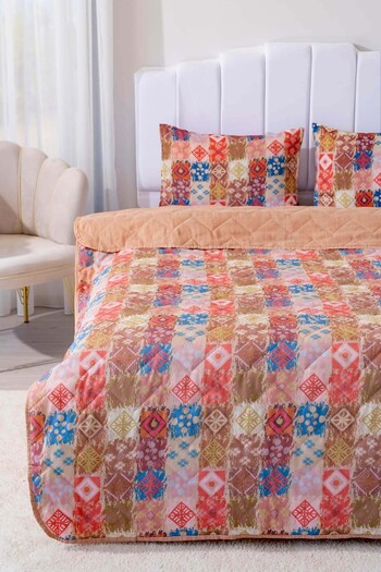 Rivaİstanbul Ethra Double Cotton Quilted Pique & Bedspread