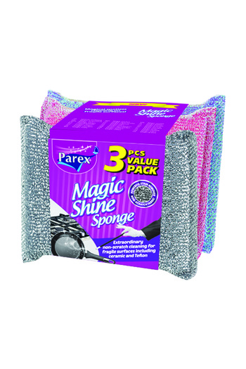 Parex Magic Shine Sponge 3 Pack 24 Pack 1 Box