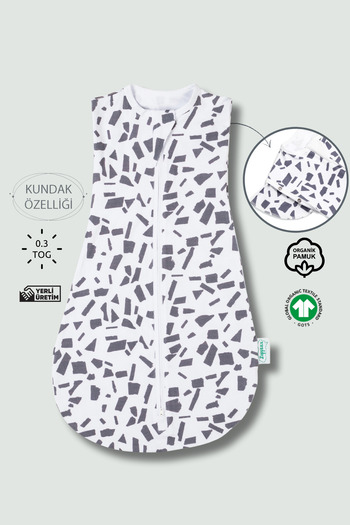 Zuppers Baby Swaddle Sleeping Bag - Geo - 0.3 Tog