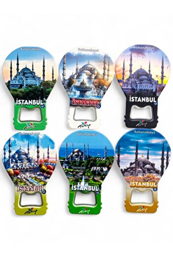 GALATA GIFT فتاحة زجاجات، فتاحة مغناطيسية (6) قطع مغناطيس للثلاجة، فتاحة صودا غازية