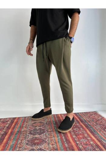 SUPERBLUE Men's Basic Carrot Shape Pants