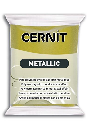 Cernit Metallic Polymer Clay 56Gr Antique Gold 055