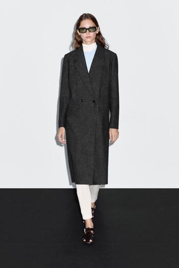 Massimo Dutti Uzun balıksırtı kaban