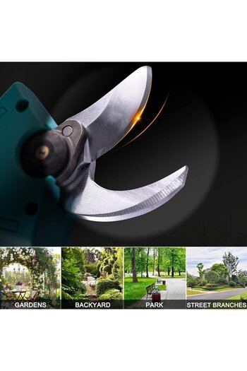 Promagg Electric shears with 24V steel blade, 2 batteries, accessories and carrying bag