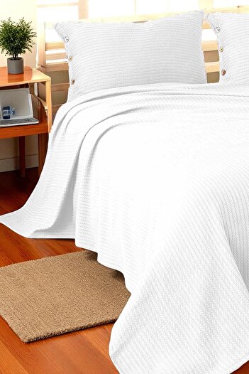 Cottonest Çitf Personality Bedspread Pi̇ke 2 Pieces Pillowcases