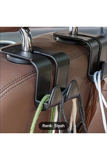 long way 2 Pcs Car Seat Back Hooks,Multi-Function Phone Holder Vehicle Purse Hanger
