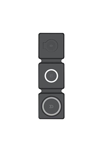 OEM 3 in 1 Magnetic Foldable Wireless Charger for iPhone Apple Watch AirPods, Fast Charging 15W