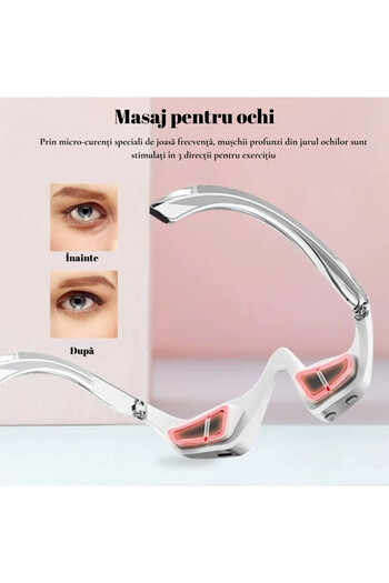 OEM Anti-glare glasses with red light and EMS microcurrents, 3 modes, USB-C, 50 min battery life
