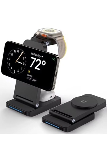 OEM 3 in 1 Magnetic Foldable Wireless Charger 15W Fast Charge for iPhone Apple Watch AirPods