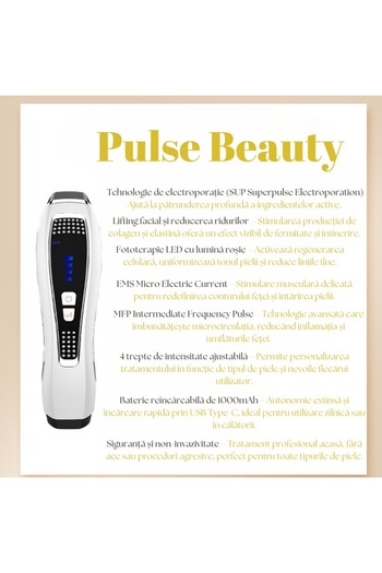 OEM 5 in 1 facial mesotherapy device, LED phototherapy, RF, EMS, lifting, anti-wrinkle, portable white