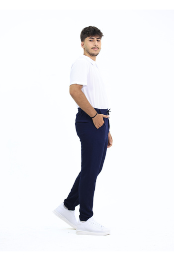 RAKİP Gofre Erkek Rahat Likralı Desenli Jogger Pantolon