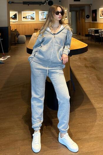 Madmext Grimelange Hooded Zippered Tracksuit Set Mg2227