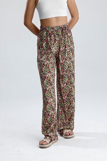 VAPUR TEKSTİL Floral Patterned Trousers
