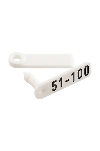 Zep Twintag Tags for Lambs and Kids White 51-100