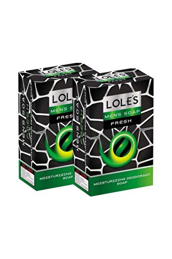 Lole's Men's Soap Fresh, Moisturizing Deodorant Soap, Detox & Deep Cleansing Face and Body Care, Pack of 2