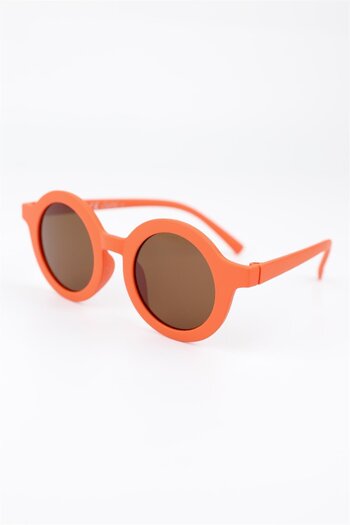 MACERATİ Iskandinav Unisex Round Tile 0-10 Years Old Children's Uv400 Sunglasses