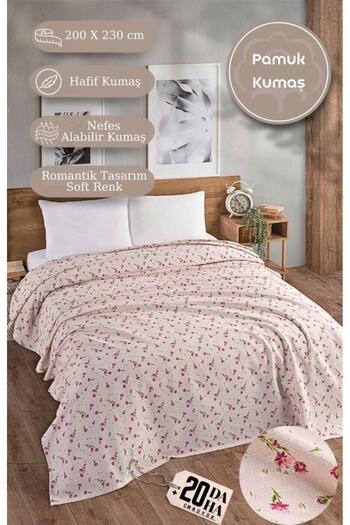 MODALİN Double Printed Pique Bedspread Daisy 200X230 cm