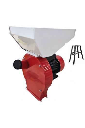 elefant Set Electric Grain Mill 2 in 1 3900W, 250 kg/h, 4 Sieves, Large Bin 10L, with Stand 350E