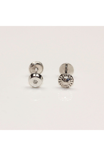 Diva Gold Earrings in gold with diamond