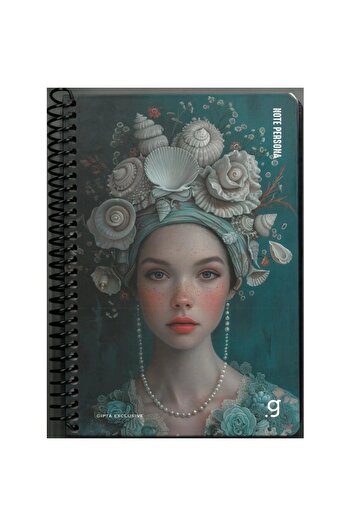 Gıpta Note Persona Spiral Hard Cover 17X24 100Yp Lined Notebook - 7339