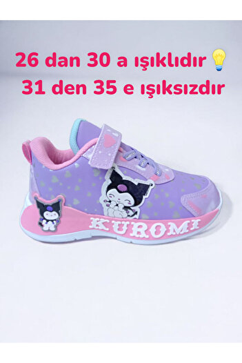 PATİK BEBE Kuromili Işıklı Kız Çocuk Hafif Ve Esnek Spor Ayakkabı 26-30 No Arası Işıklıdır