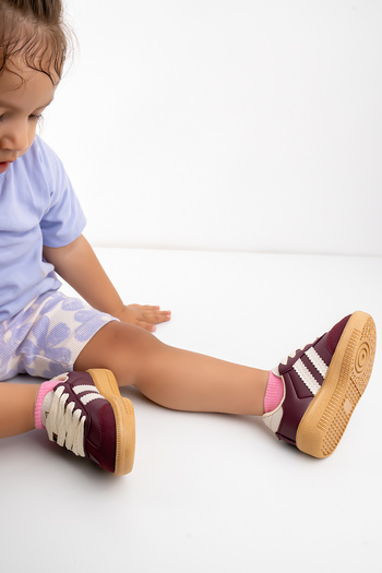 Blyss Girl Boy Child Baby Burgundy Sports Shoes Sneaker
