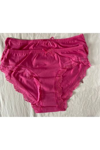 Wotrart Bikini/chiloți pentru femei cu margine din dantelă elegantă 2 bucăți - Opțiune multicoloră