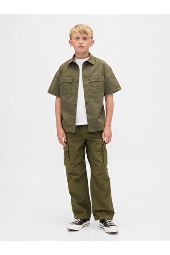 GAP Erkek Çocuk Yeşil Easy Cargo Pantolon